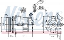 NISSENS 89343 Klímakompresszor OPEL SIGNUM / VECTRA C