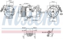 NISSENS 89356 Klímakompresszor OPEL ASTRA H