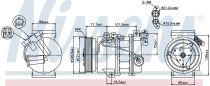 NISSENS 89386 Klímakompresszor RENAULT LAGUNA 3 / LATITUDE