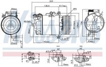 NISSENS 89483 Klímakompresszor BMW 3 / 3 COMPACT / X3 / Z4