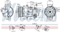 NISSENS 89516 Klímakompresszor TOYOTA AURIS / AVENSIS / COROLLA / RAV 4 III / VERSO