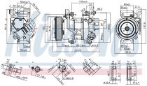 NISSENS 89528 Klímakompresszor TOYOTA YARIS II