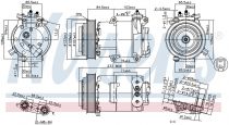 NISSENS 89569 Klímakompresszor