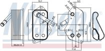 NISSENS 90689 Olajhűtő BMW 1 / 2 / 3 / 3 GT / 4 / 5 / 5 GT / 6 / 7 / X1 / X3 / X4 / X5 / X6 / Z4