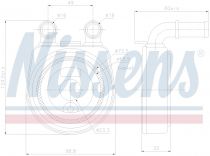 NISSENS 90701 Olajhűtő