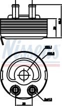 NISSENS 90719 Olajhűtő NISSAN ALMERA / ALMERA TINO / KING CAB / NAVARA I / PICK UP / PRIMERA / X-TRAIL