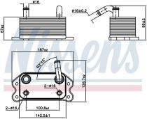NISSENS 90779 Olajhűtő VOLVO S60 / S70 / S80 I / V70 / XC 70 / XC 90 I