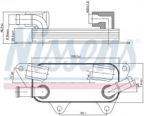 NISSENS 90789 Olajhűtő LAND ROVER FREELANDER I