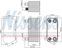 NISSENS 90792 Olajhűtő LAND ROVER FREELANDER I