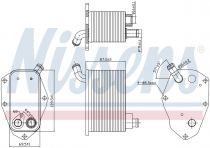 NISSENS 90826 Olajhűtő VOLVO S60 / S80 II / V60 / V70 / XC 60 / XC 70 / XC 90 I