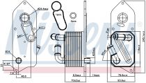 NISSENS 90892 Olajhűtő FORD TOURNEO CUSTOM / TRANSIT / TRANSIT CUSTOM