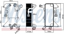NISSENS 90894 Olajhűtő AUDI A6 / A7 / A8 / RS6 / RS7 / S6 / S7 / S8