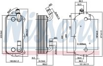 NISSENS 90916 Olajhűtő AUDI A6 / A7 / A8 / S6 / S7 / S8
