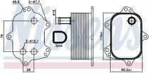 NISSENS 90960 Olajhűtő AUDI A4 / A4 ALLROAD / A5 / A6 / Q5 / S4 / S5 / S6 / SQ5