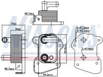 NISSENS 90977 Olajhűtő OPEL ASTRA H
