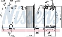 NISSENS 91104 Olajhűtő MERCEDES A-osztu00e1ly / B-osztu00e1ly / CLA-osztu00e1ly / GLA-osztu00e1ly
