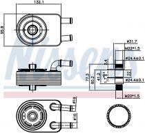 NISSENS 91111 Olajhűtő FIAT FREEMONT