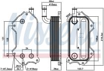NISSENS 91117 Olajhűtő TOYOTA AURIS / AVENSIS / COROLLA / COROLLA VERSO / RAV 4 III / RAV 4 IV / VERSO