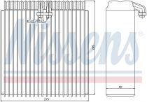 NISSENS 92107 Elpárologtató TOYOTA LAND CRUISER