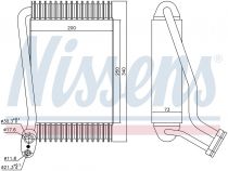 NISSENS 92143 Elpárologtató VOLKSWAGEN PASSAT B5
