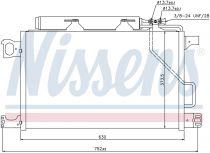 NISSENS 940100 Klímahűtő MERCEDES C-osztu00e1ly / CLC-osztu00e1ly / CLK-osztu00e1ly