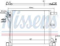 NISSENS 940338 Klímahűtő NISSAN JUKE