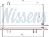 NISSENS 940365 Klímahűtő LEXUS GS IV