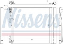 NISSENS 940386 Klímahűtő NISSAN EVALIA / NV 200