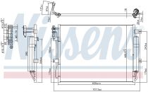 NISSENS 940406 Klímahűtő RANGE ROVER SPORT