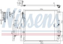 NISSENS 940407 Klímahűtő RANGE ROVER SPORT