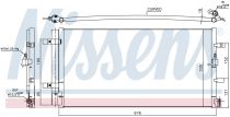 NISSENS 940430 Klímahűtő AUDI A4 / A4 ALLROAD / A5 / Q5 / S4 / S5 / SQ5