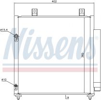 NISSENS 940447 Klímahűtő MITSUBISHI SPACE STAR