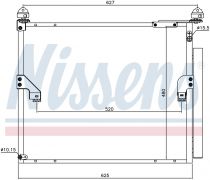 NISSENS 940508 Klímahűtő LEXUS GX II