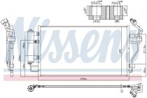 NISSENS 940583 Klímahűtő NISSAN LEAF / NV 200