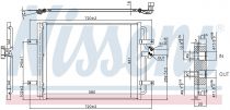 NISSENS 940584 Klímahűtő VOLKSWAGEN GOLF VII