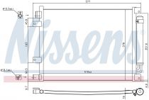 NISSENS 940601 Klímahűtő NISSAN ALMERA / MICRA