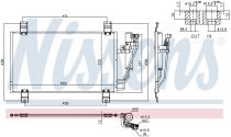 NISSENS 940725 Klímahűtő MAZDA 2 III - 4 ajtu00f3s / 2 III - 5 ajtu00f3s / CX-3