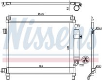 NISSENS 940788 Klímahűtő NISSAN NOTE