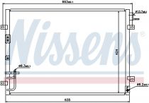 NISSENS 94636 Klímahűtő KIA SORENTO I