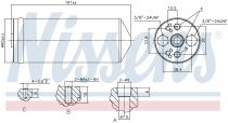 NISSENS 95056 Szárítószűrő NISSAN 200SX / ALMERA / KING CAB / MAXIMA QX / MICRA / NAVARA I / NX-COUPE / PICK UP / PRIMERA / SUNNY / TERRANO II