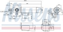 NISSENS 95107 Szárítószűrő MERCEDES ACTROS MP1 / ACTROS MP2/MP3 / AXOR