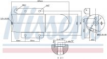 NISSENS 95507 Szárítószűrő MERCEDES ACTROS MP4 / ANTOS / AROCS