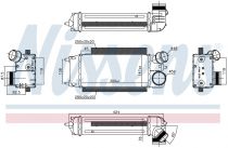 NISSENS 96228 Intercooler FORD FIESTA VI