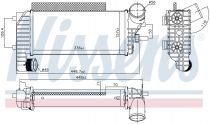 NISSENS 96251 Intercooler FORD C-MAX / FOCUS 3 / KUGA / TOURNEO CONNECT / TRANSIT CONNECT