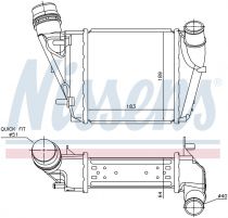 NISSENS 96410 Intercooler RENAULT TWINGO II / WIND