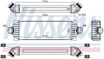 NISSENS 96486 Intercooler FORD TOURNEO CUSTOM / TRANSIT / TRANSIT CUSTOM