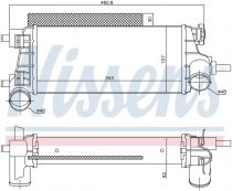 NISSENS 96490 Intercooler FORD C-MAX / FOCUS 3 / TOURNEO CONNECT / TRANSIT CONNECT