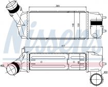 NISSENS 96515 Intercooler PEUGEOT 307