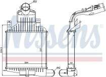 NISSENS 96591 Intercooler OPEL ASTRA H / ZAFIRA B