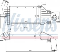 NISSENS 96863 Intercooler OPEL ASTRA G / ZAFIRA A